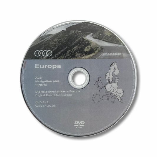 Audi Navigation DVD 3 2019 Plus RNS-E Deutschland + Osteuropa